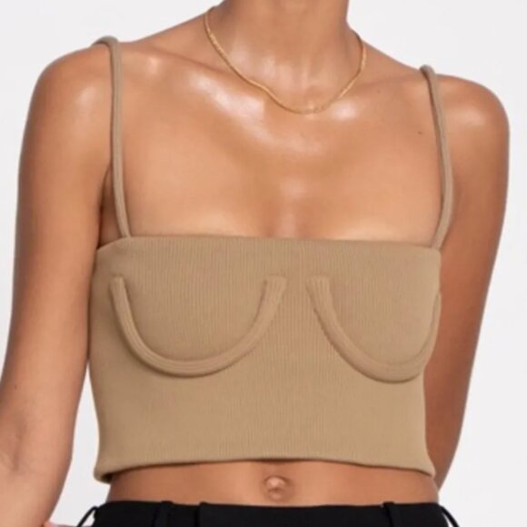 Orseund Iris Tops - Orseund Iris Tube Tank in Tan - Size XS